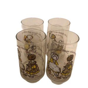 Vintage Coca-Cola Holly Hobbie Glasses Set…